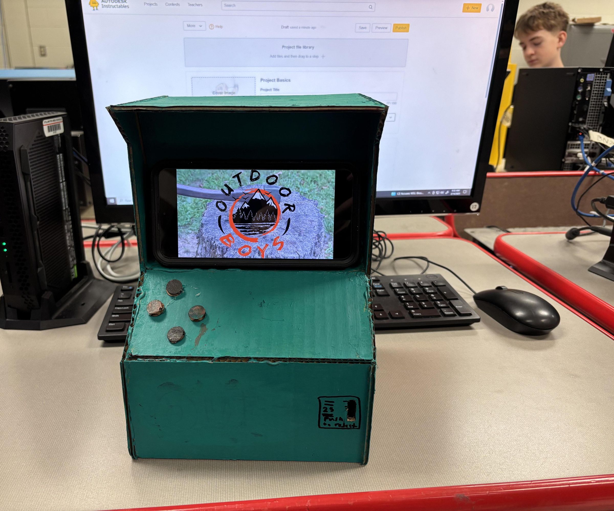Arcade Machine Phone Holder