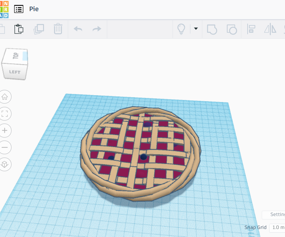 Easy Tinkercad Cherry Pie