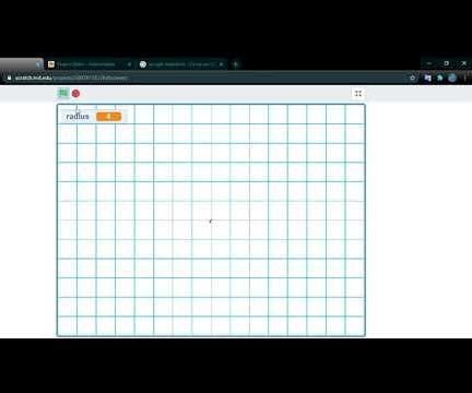 Draw a Circle Starting From the Radius and the Pi and Calculate the Area on Scratch
