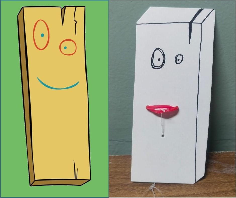 No power Animatronic Plank From Ed Edd and Eddy fidget toy