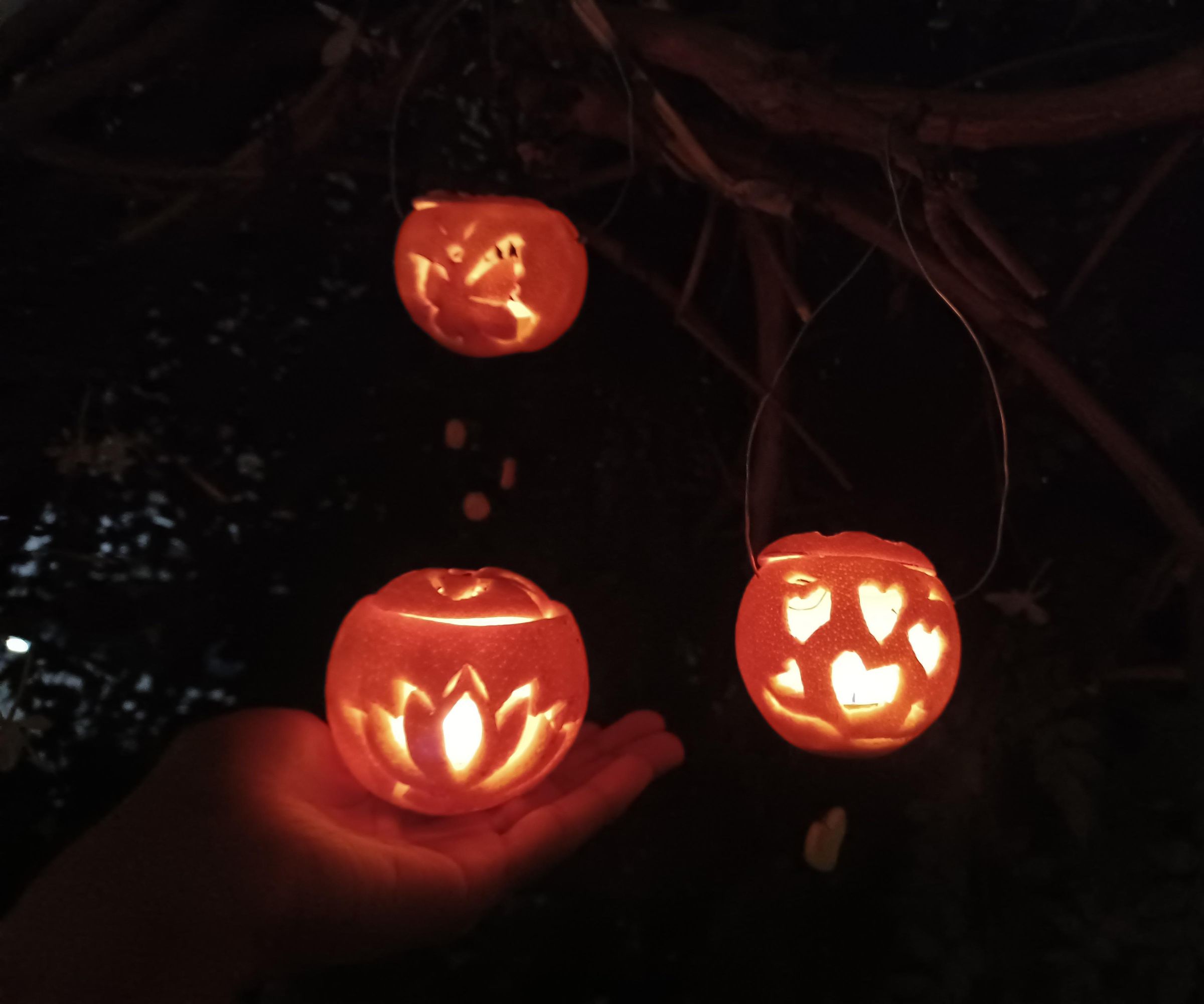 Orange Peel Candle Holders