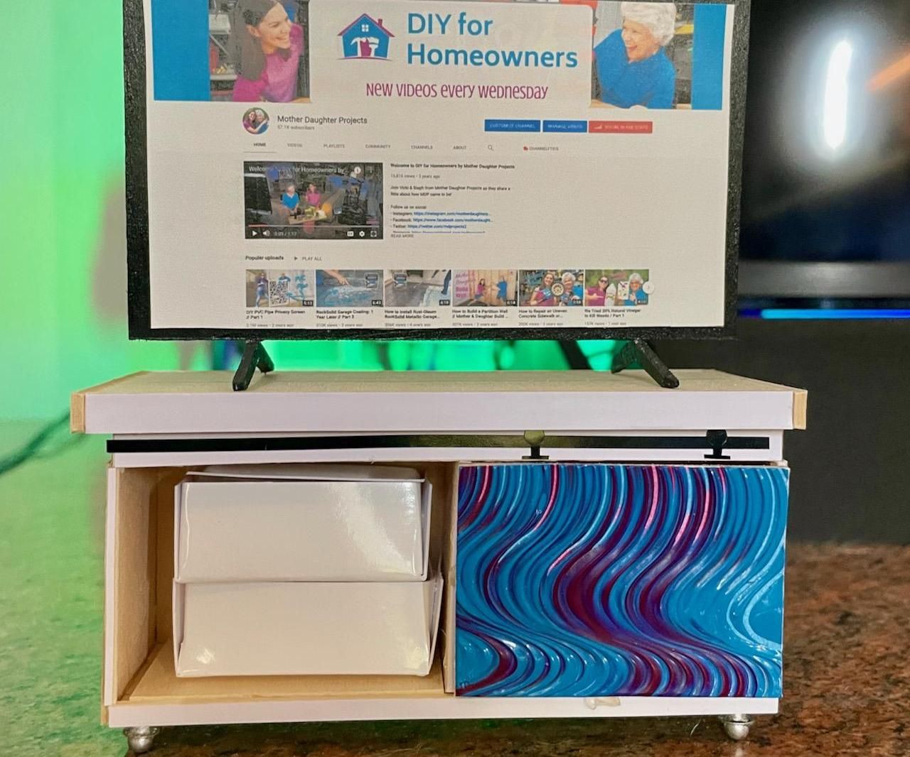 Miniature TV Stand Model
