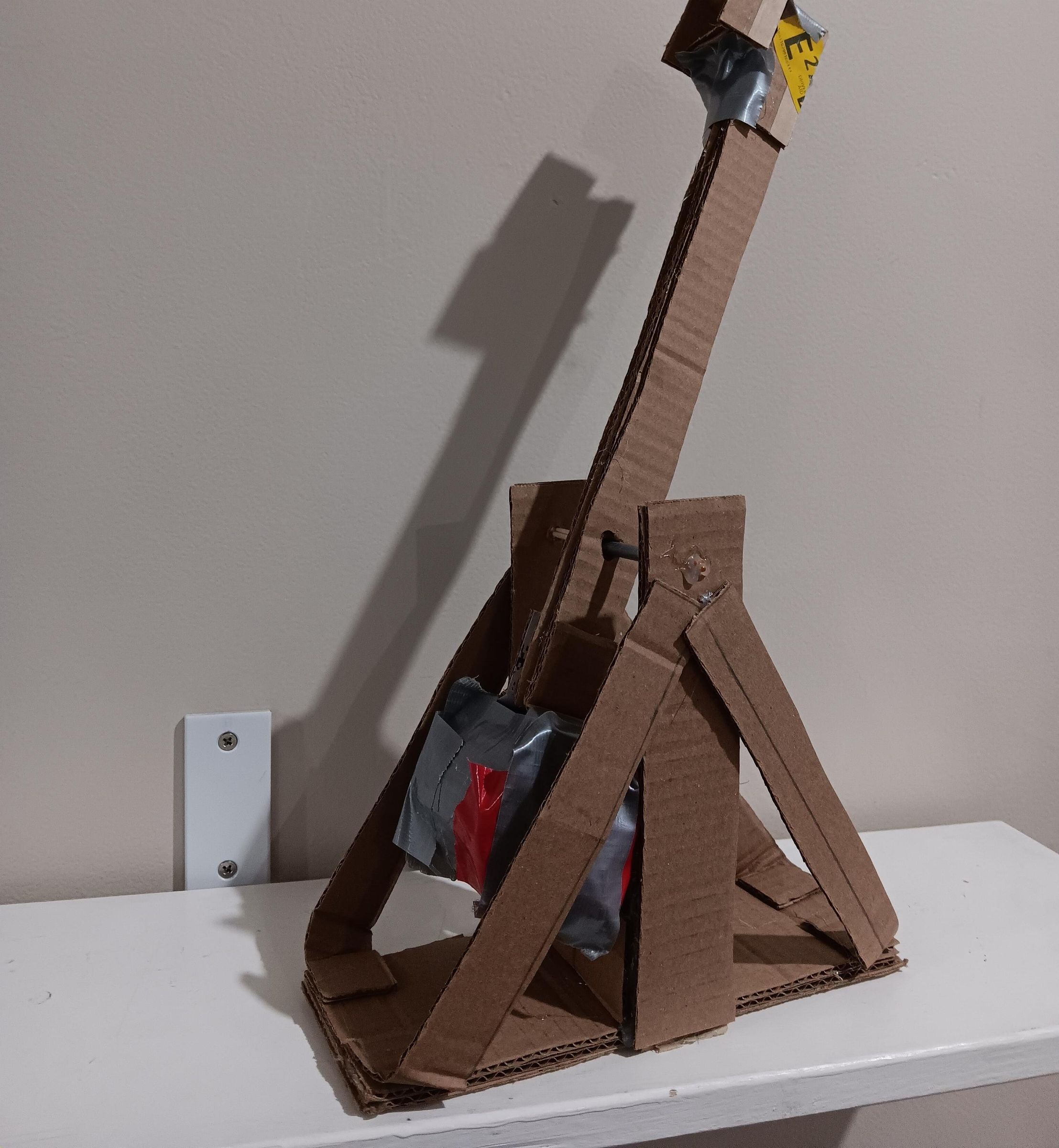 Table Top Trebuchet Cardboard or 3d Printed