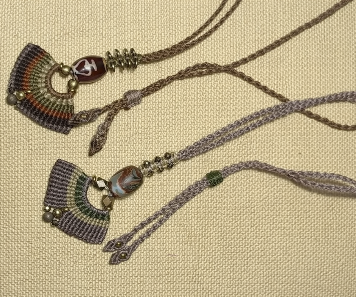 Macrame Beaded Necklace
