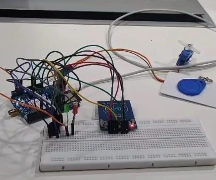 SMART HOME LOCK USING RFID AND OTP WITH BHARAT PI