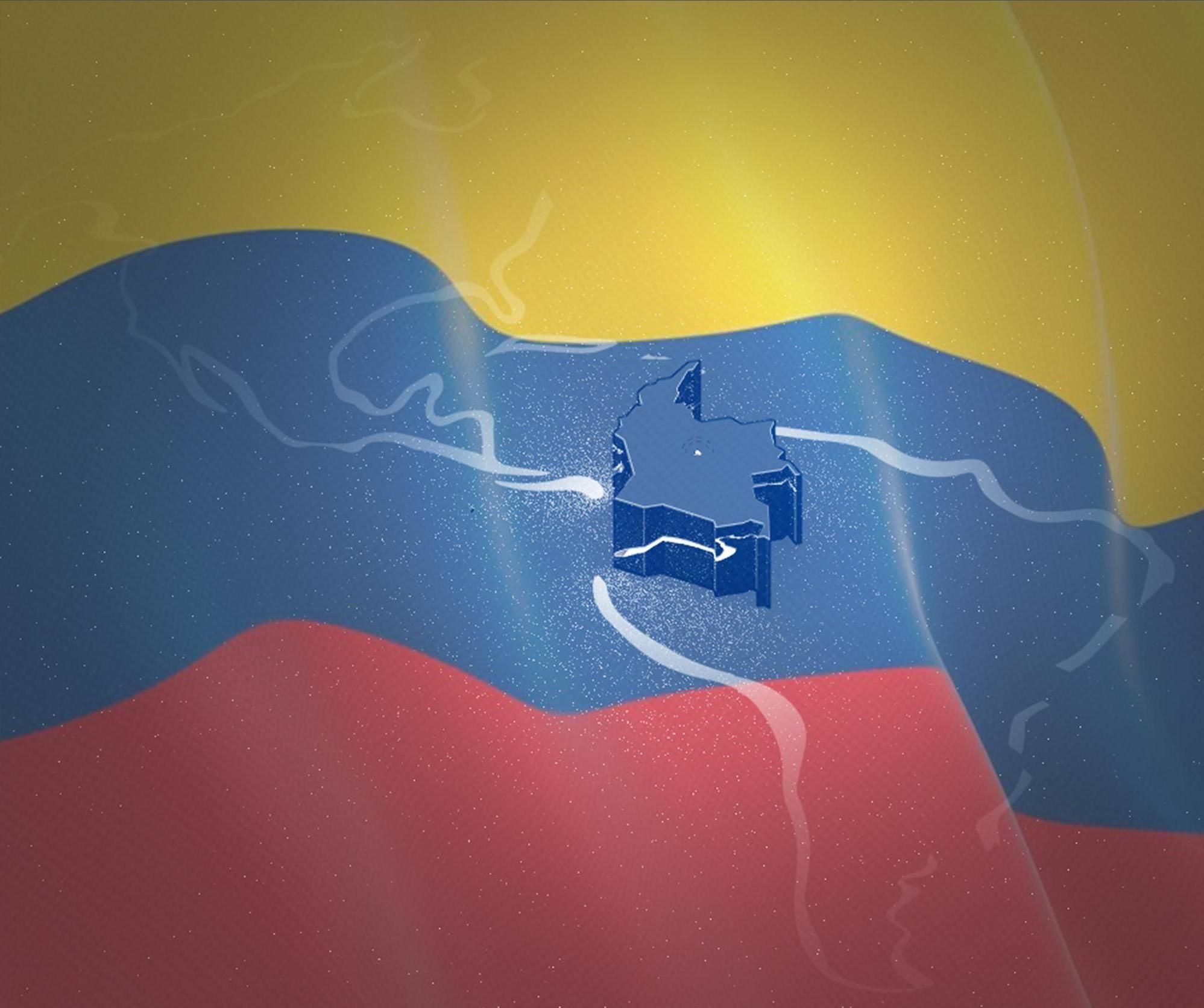 Colombia/America Maps - Paper Shadow Lamp