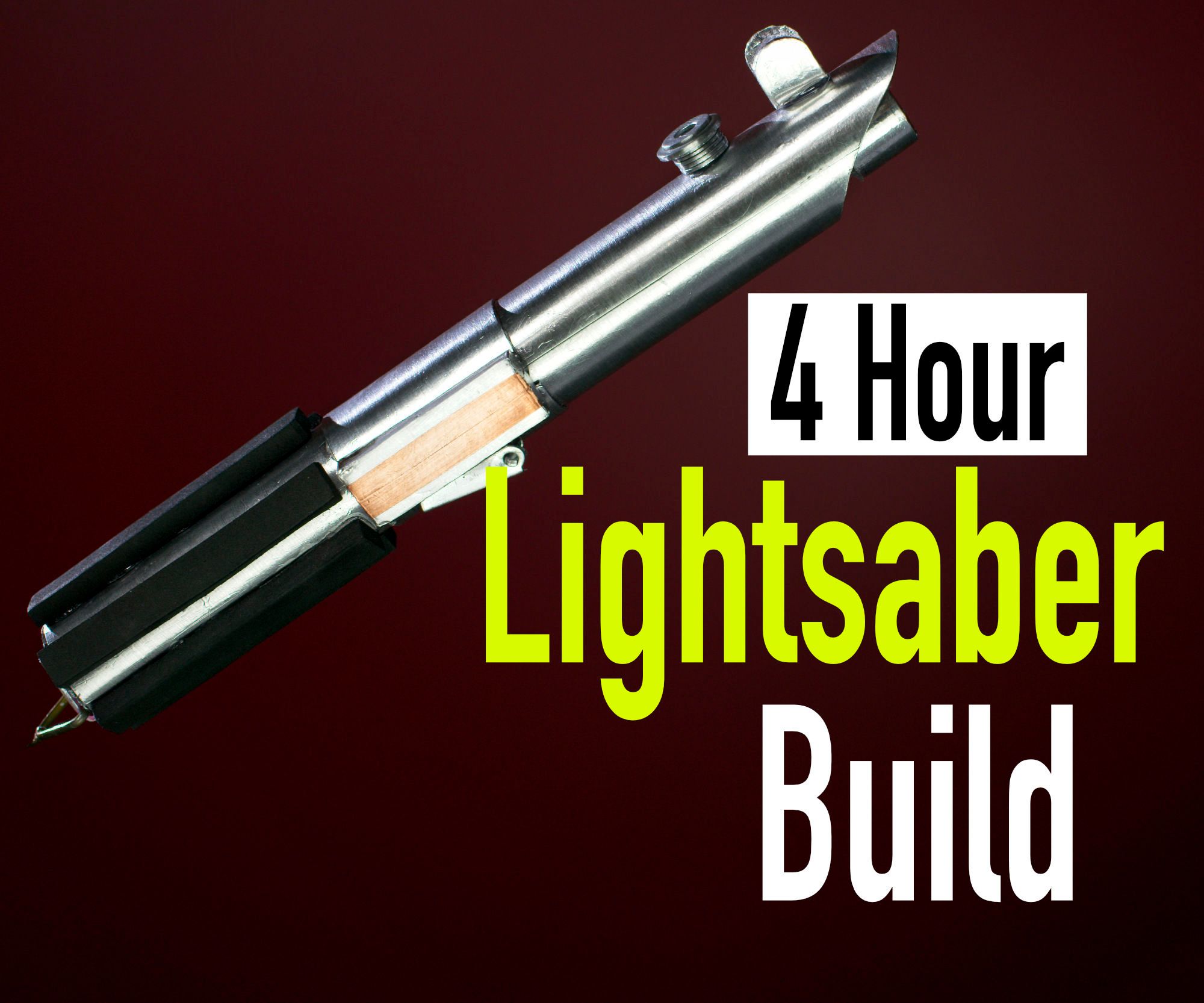 Make a "Metal" Lightsaber From Plastic and Tape!
