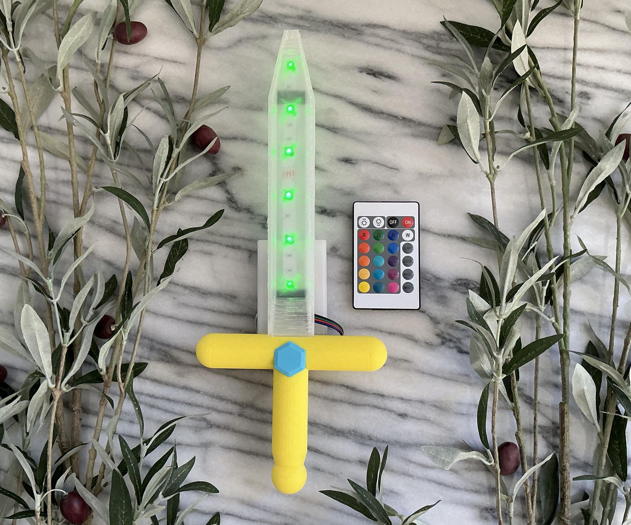 3D Printed LED Sword
