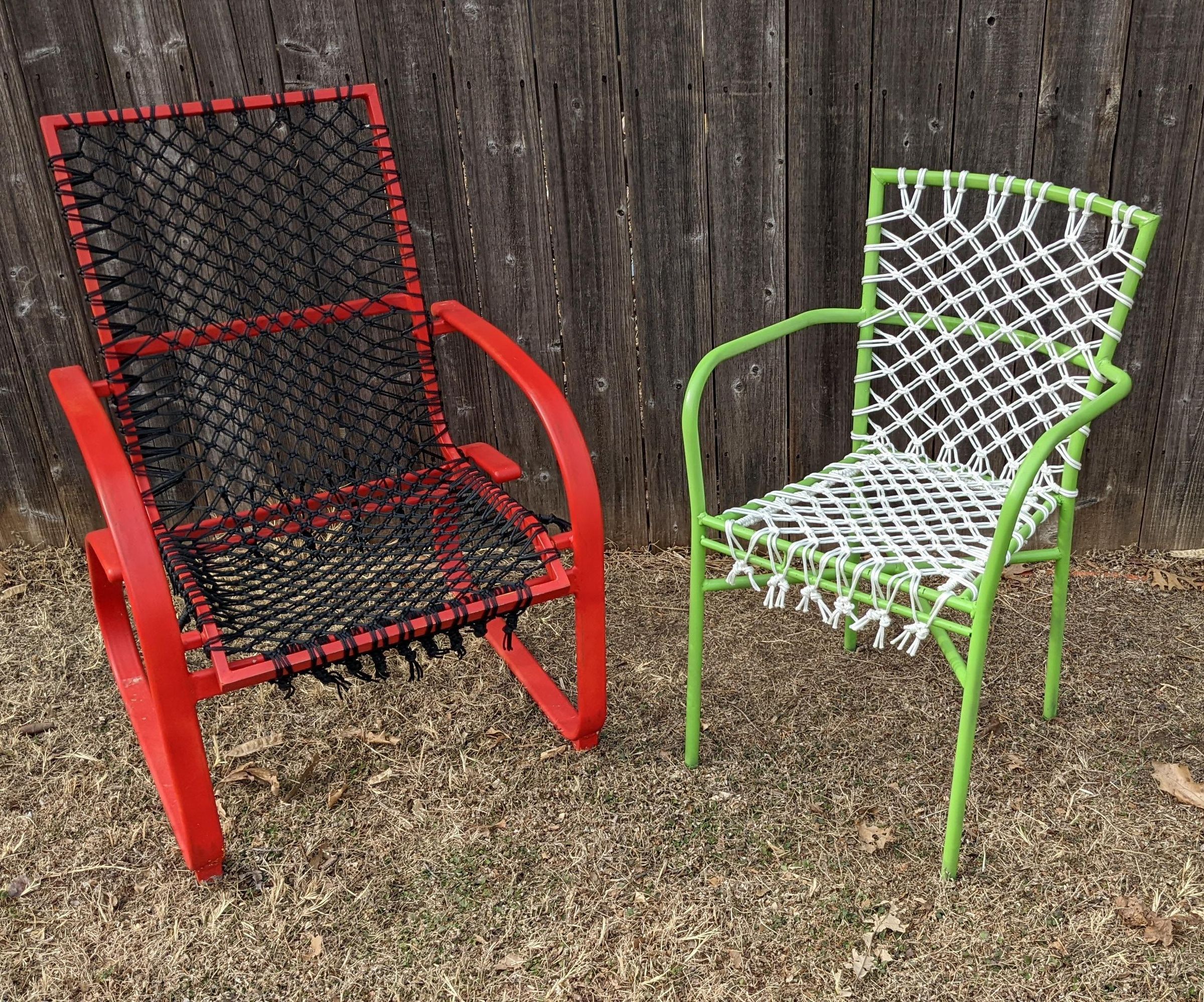 Upcycled Macrame Chair