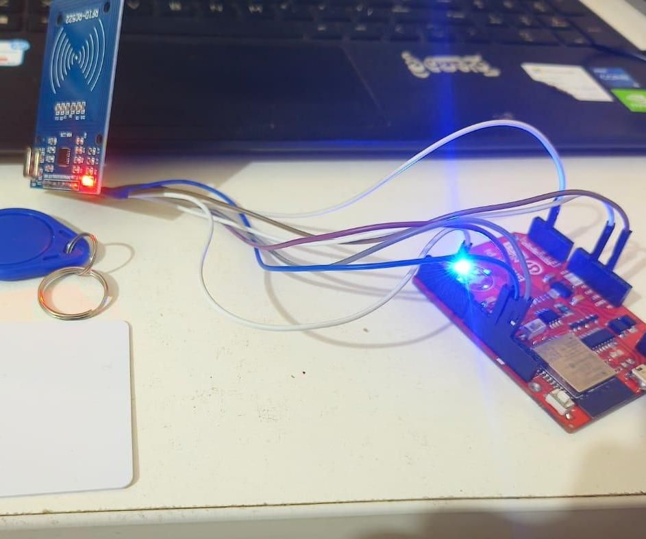 RFID USING BHARAT PI BOARD AND TRASMITE THE OUTPUT DATA TO BLYNL CLOUD