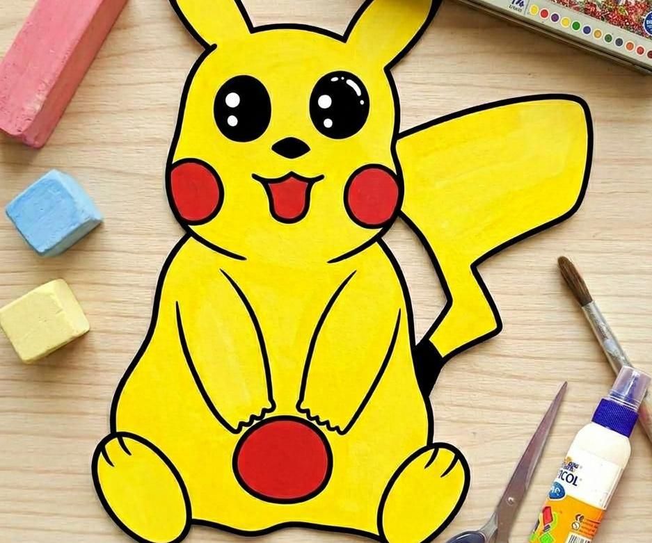 Cutesy Pikachu Paper Craft