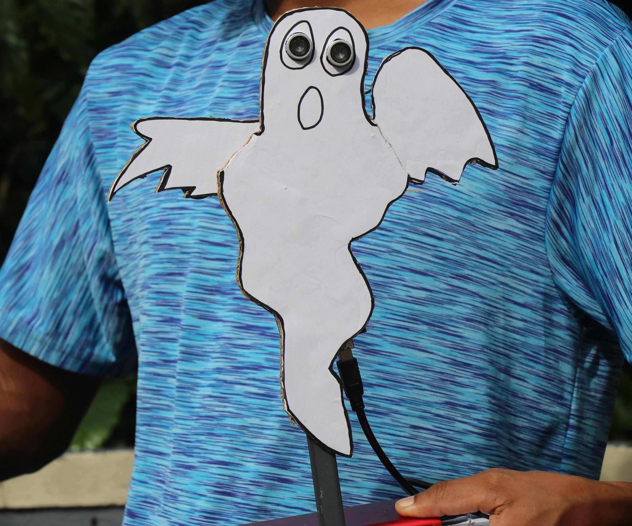 DIY Ghost for Halloween That Has Flapping Wings Using Arduino