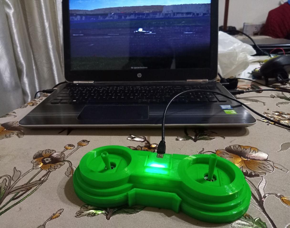 DIY Joystick to connect with a computer to drive airplane simulation