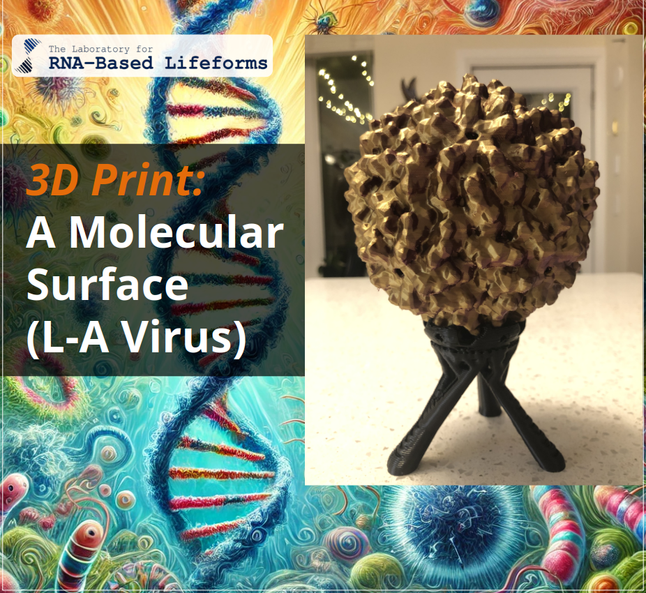 3D Print a Molecular Surface: L-A Virus Capsid