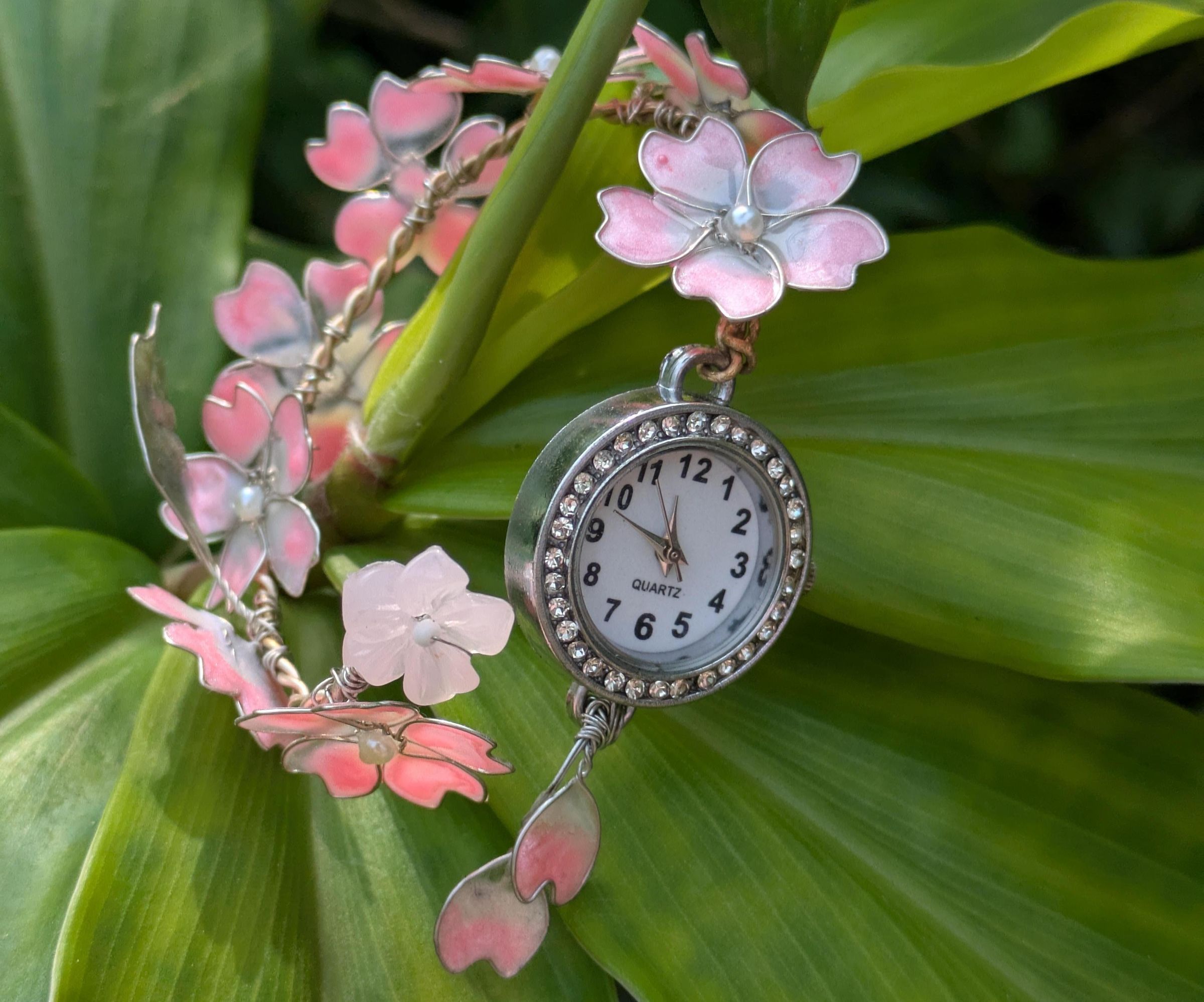 DIY Cherry Blossom Watch Strap