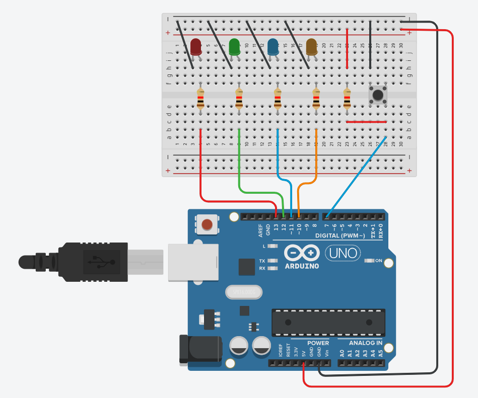 Tarea 1 Secuencia De LEDs Con Pulsador