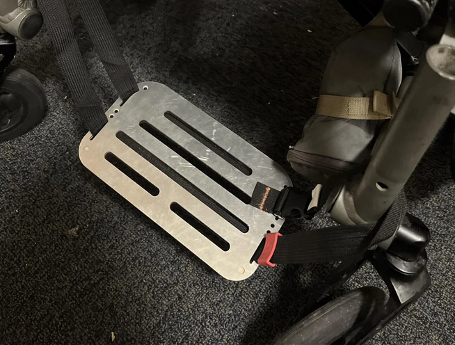 Wheelchair DIY Solid Foot Swing