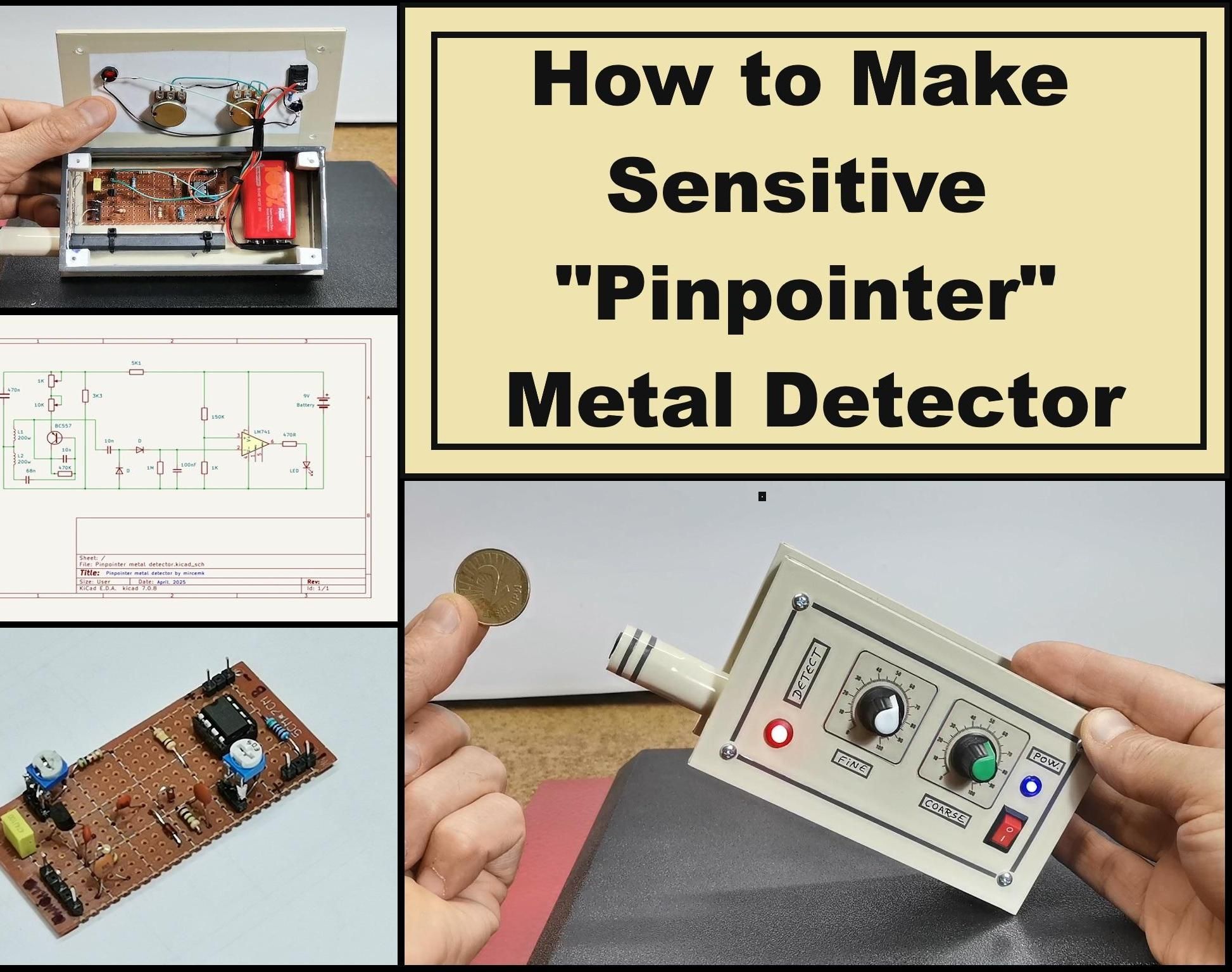 DIY Simple Sensitive Pinpointer Metal Detector