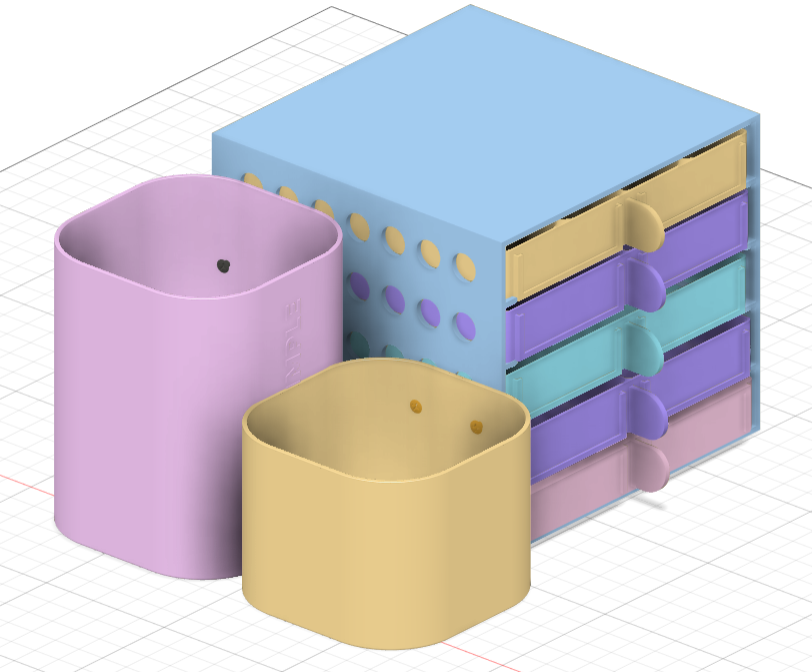 Simple Desk Organizer Fusion 360