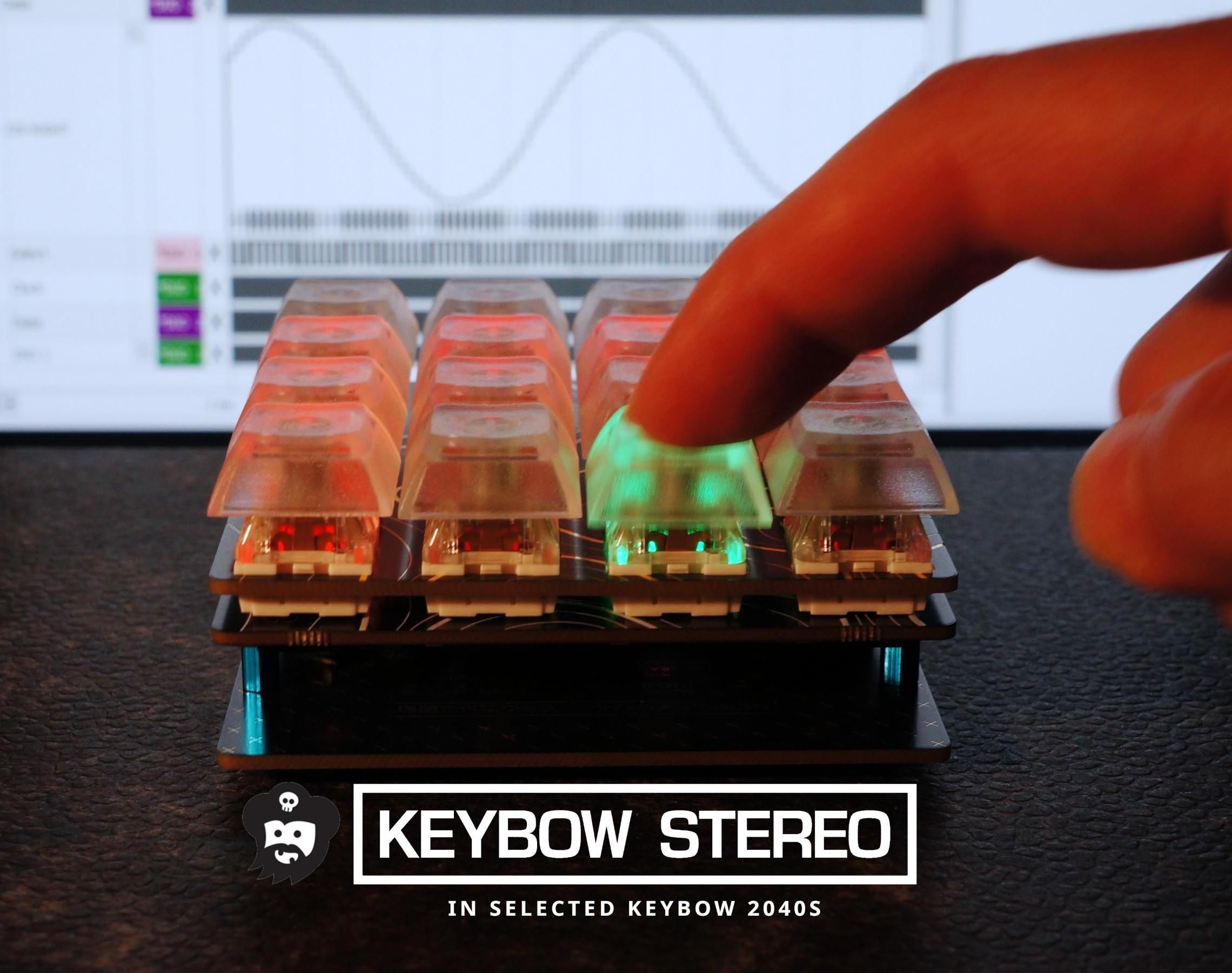 Macropad With Digital Stereo Audio Using Pimoroni Keybow 2040 and MAX98357A Audio Board (HID + MIDI Capable)