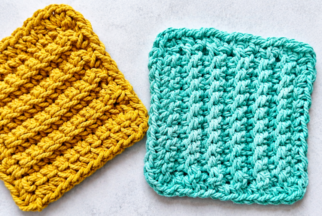 Cozy Autumn Crochet Trivet in Cotton Macrame Cord