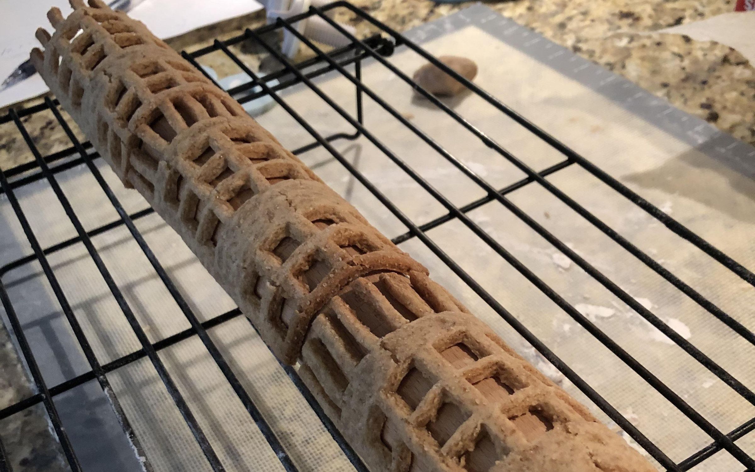 Gingerbread House Construction - Towers, Turrets, and How to Make Rounded Cookies. 