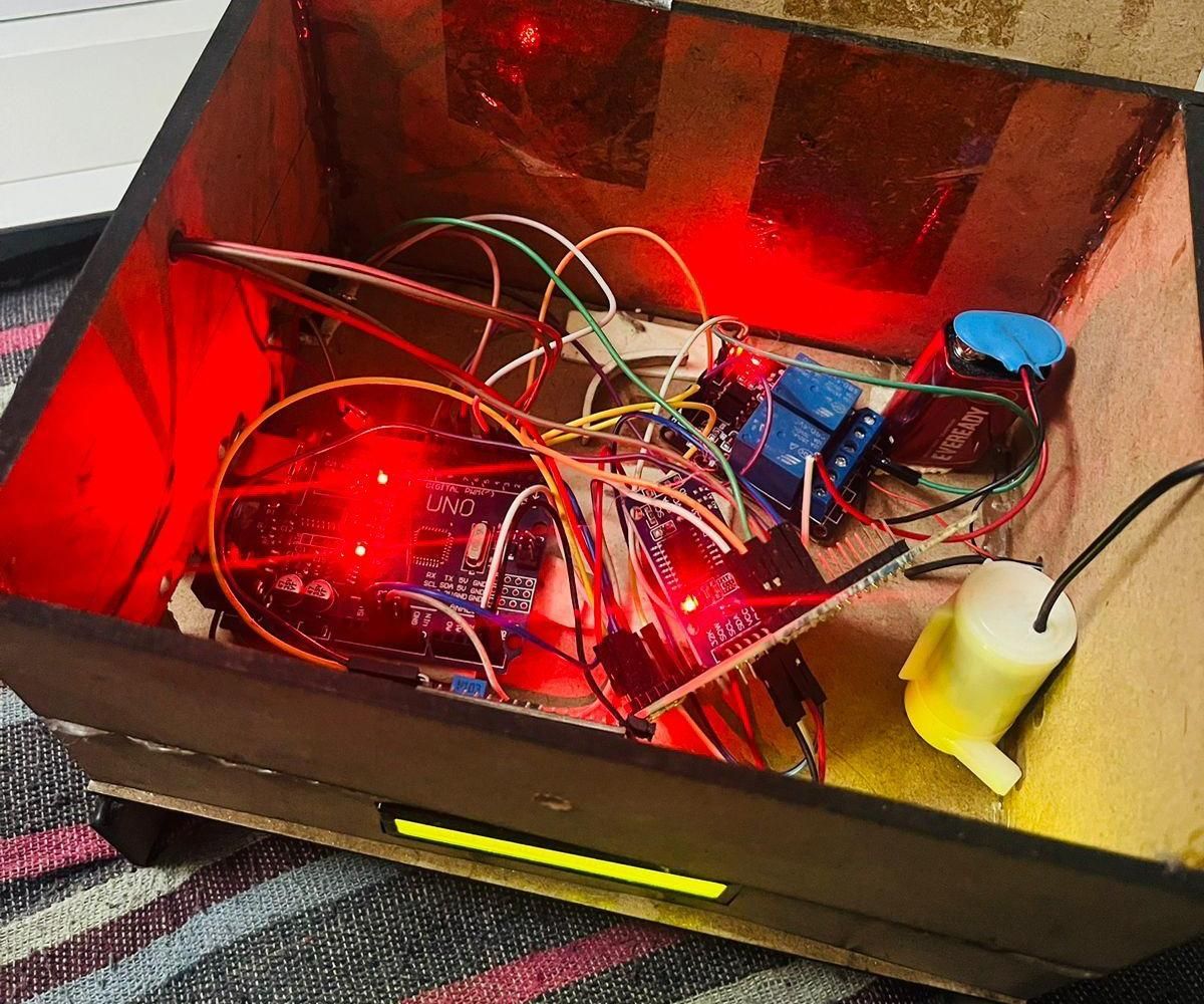Automated Operating ON/OFF Switch With Displacement Input.
