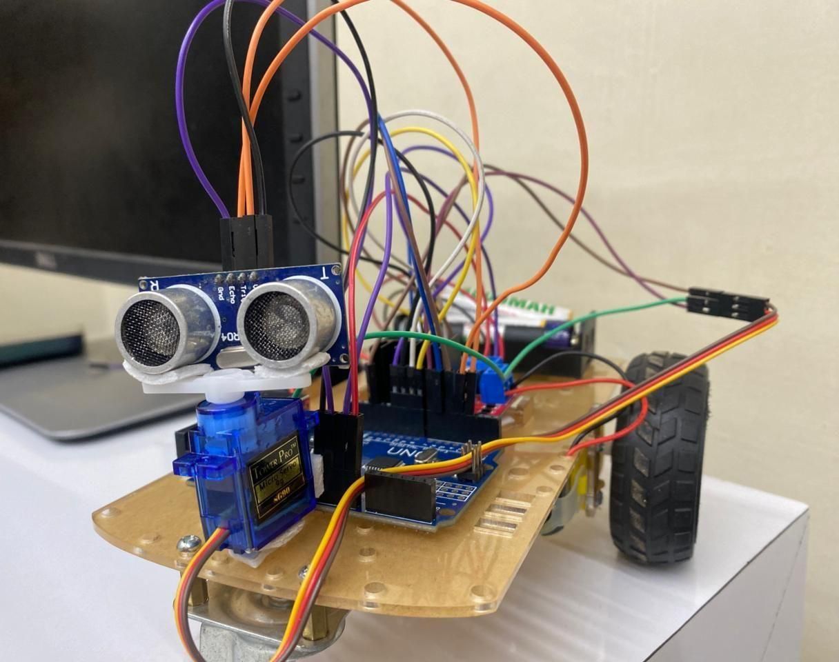 Arduino-Based Obstacle Avoiding Robot Using Ultrasonic Sensor