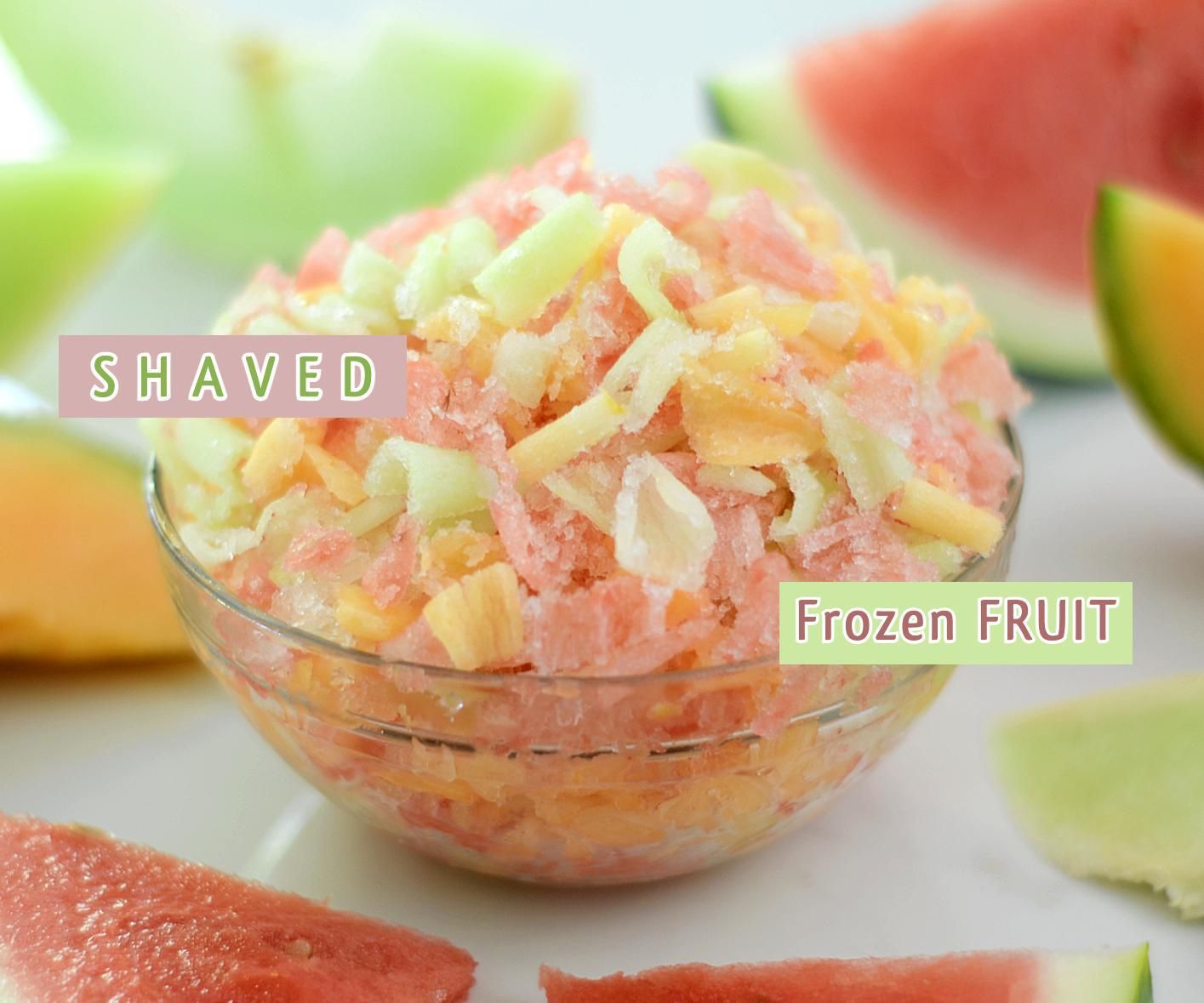 Shaved Frozen Fruit - Melon Mania