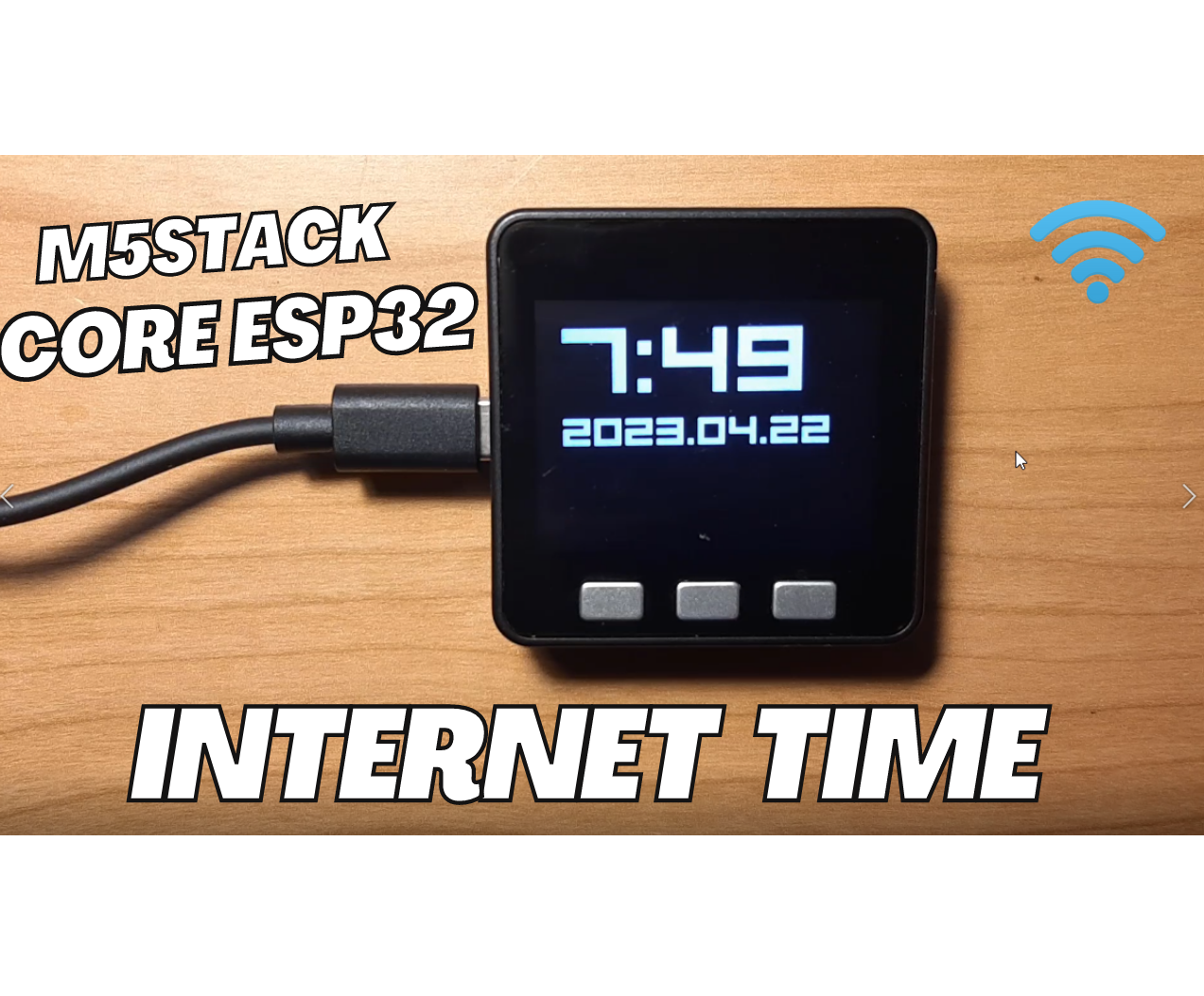 M5Stack Core ESP32 - Get Time and Date From the Internet