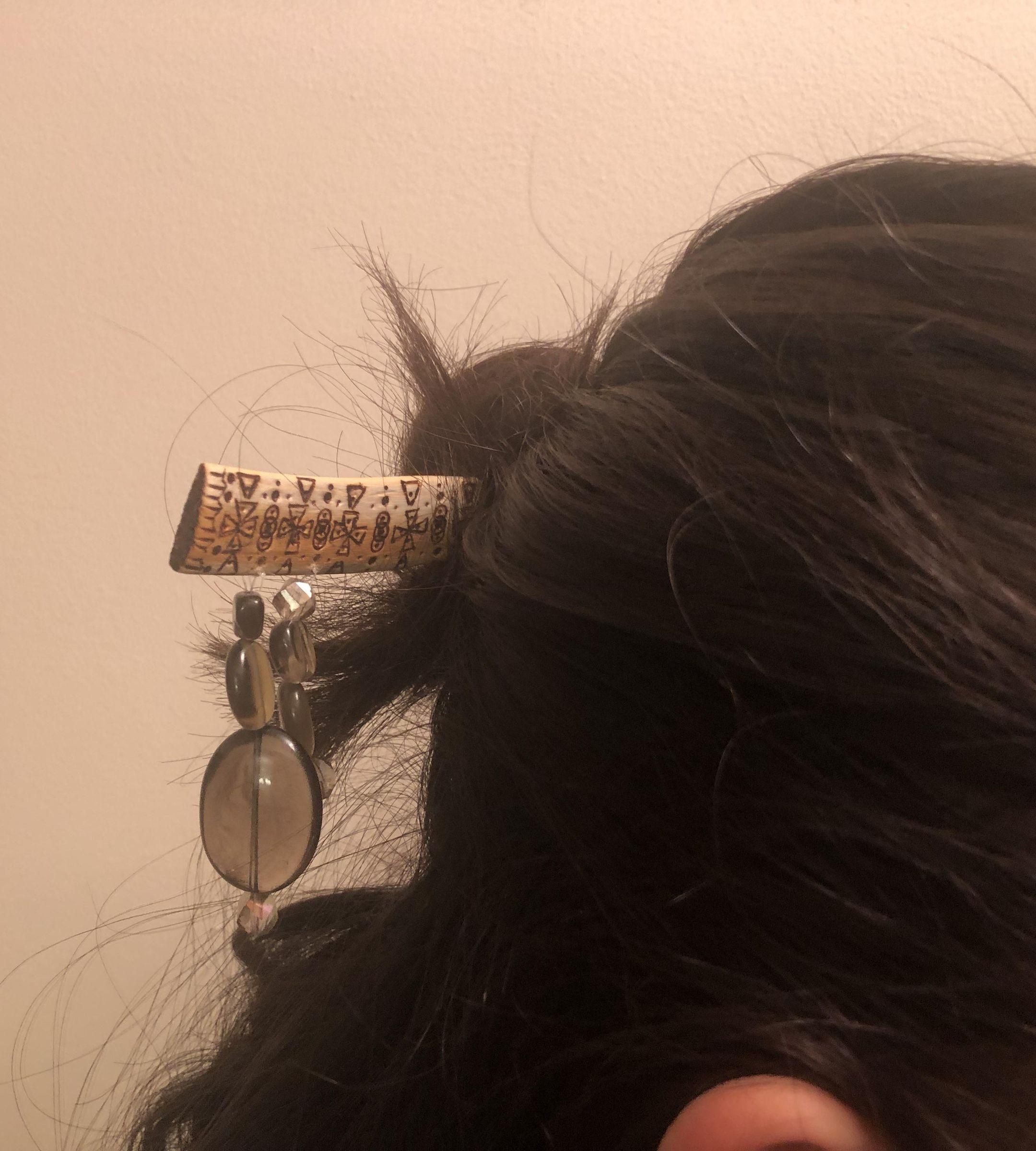 Faux Tusk Hair Pin
