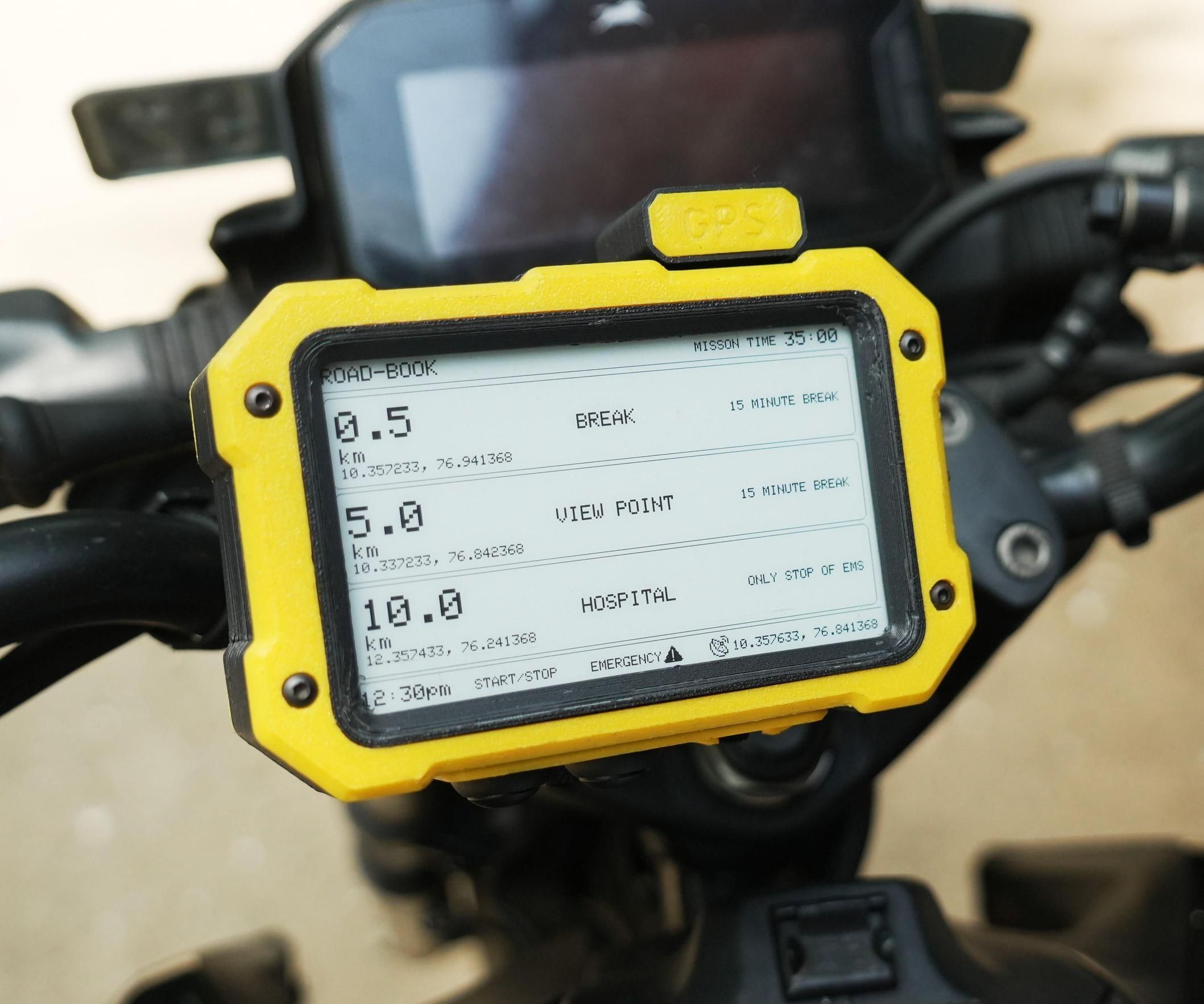 The RoadBook - Rally-Inspired GPS Device for Riders & Adventurers