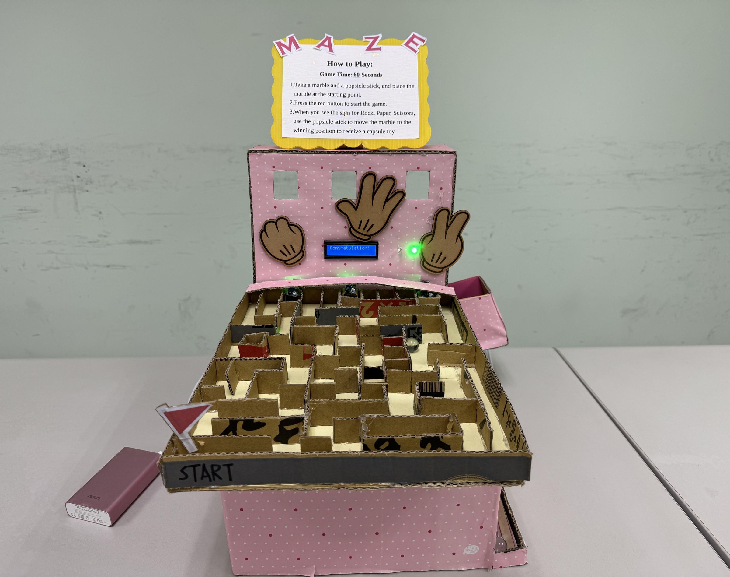 Rock-paper-scissors Maze