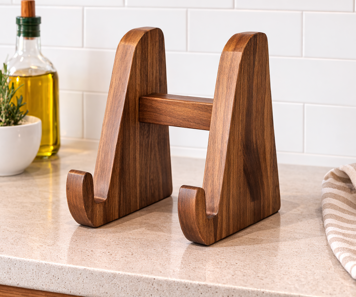 How to Build a Walnut Cutting Board Stand – DIY Kitchen Project