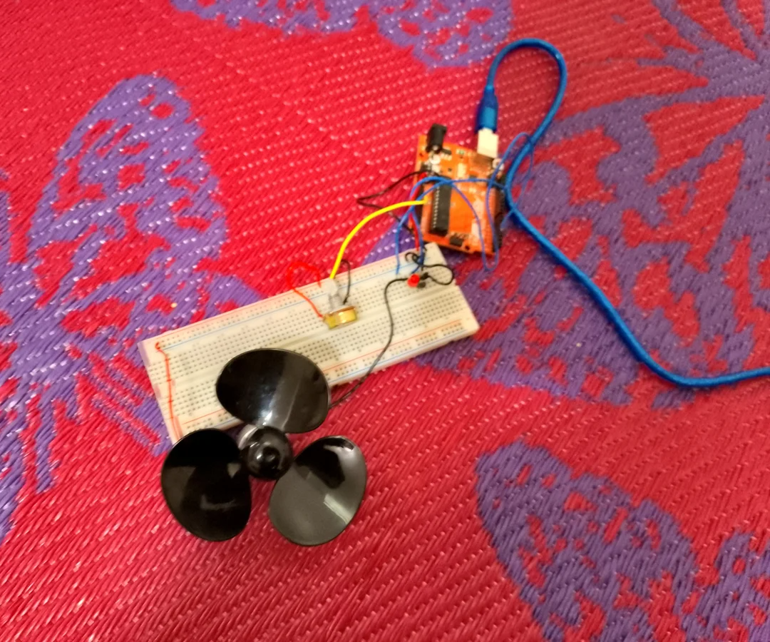 Arduino DC Motor Fan and LED Control With Potentiometer
