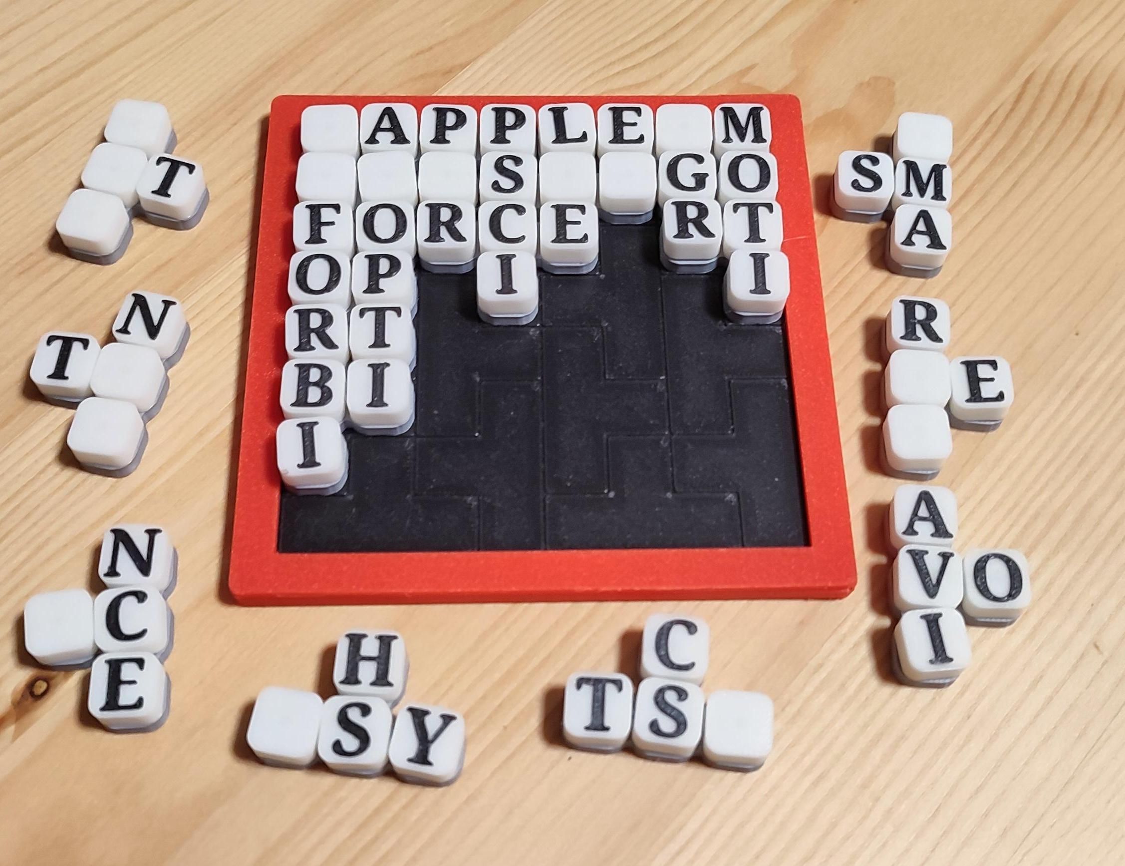 3D Print and Play ⏊E⏊ROMINO ⏊WIS⏊: the Word Game Designed Around the T-tetromino