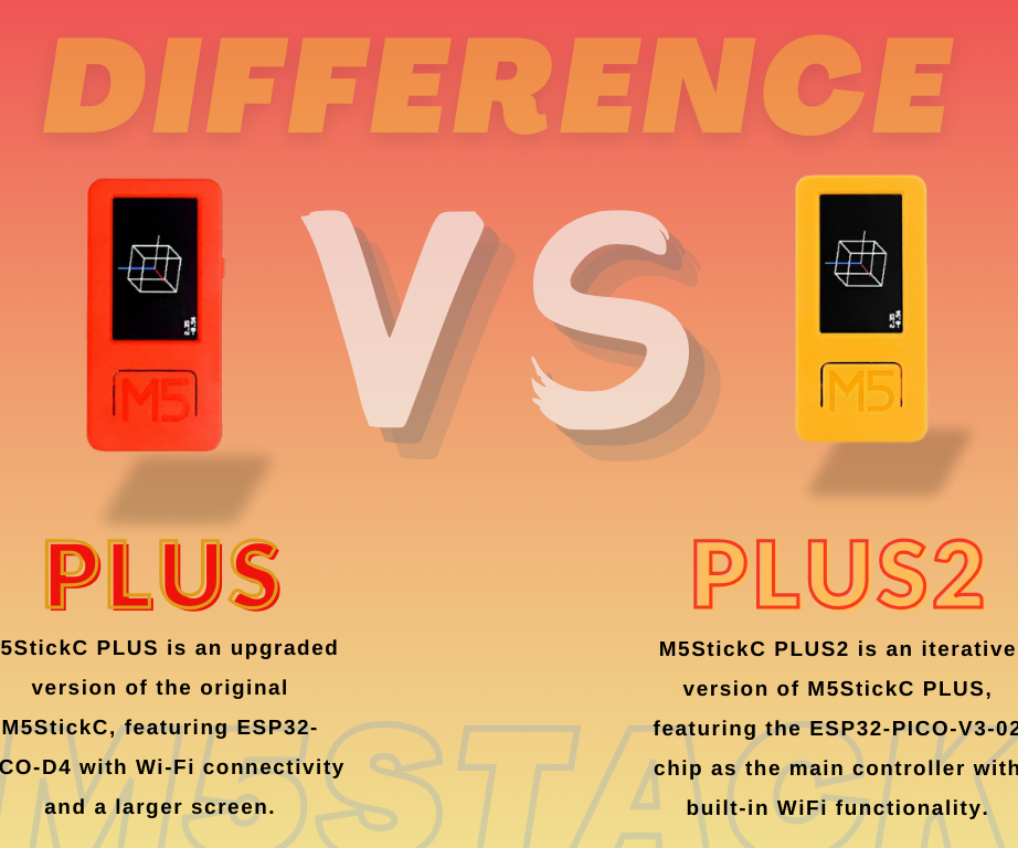 What Is the Difference Between M5StickC PLUS and PLUS2?