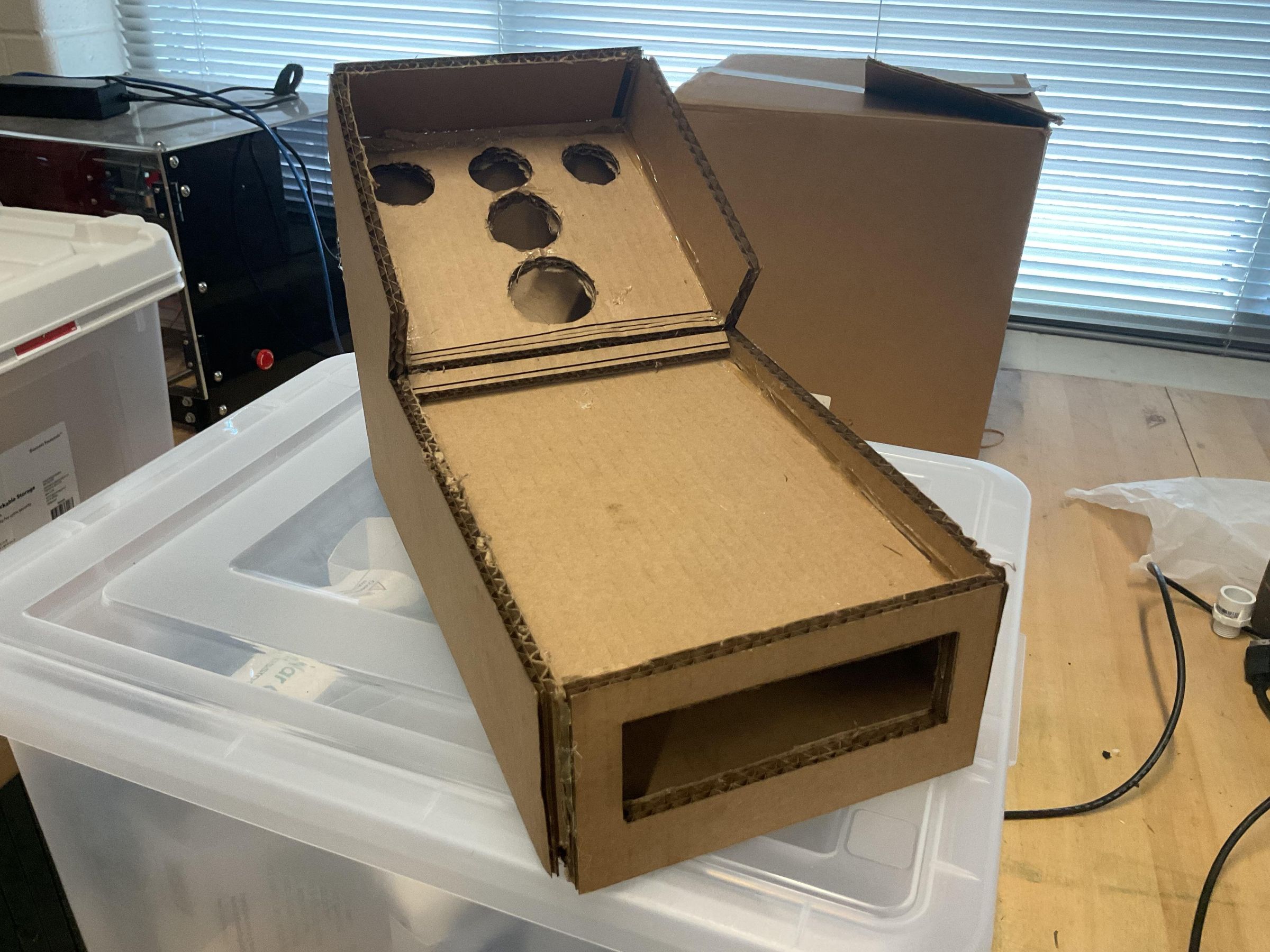 Tabletop Cardboard Skee-Ball