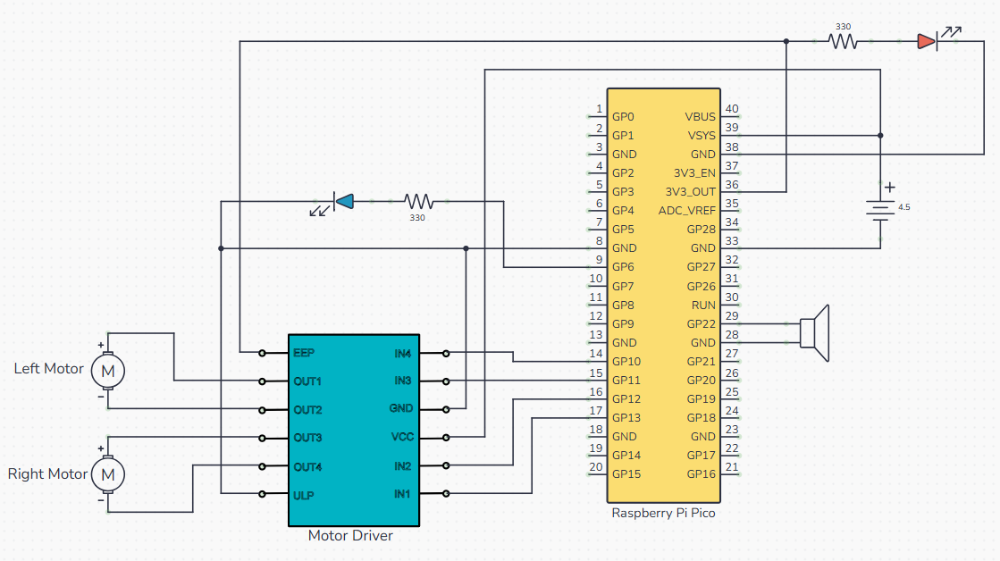 ORBIT Breadboard BaseBot: Part 1 - Build the Circuit