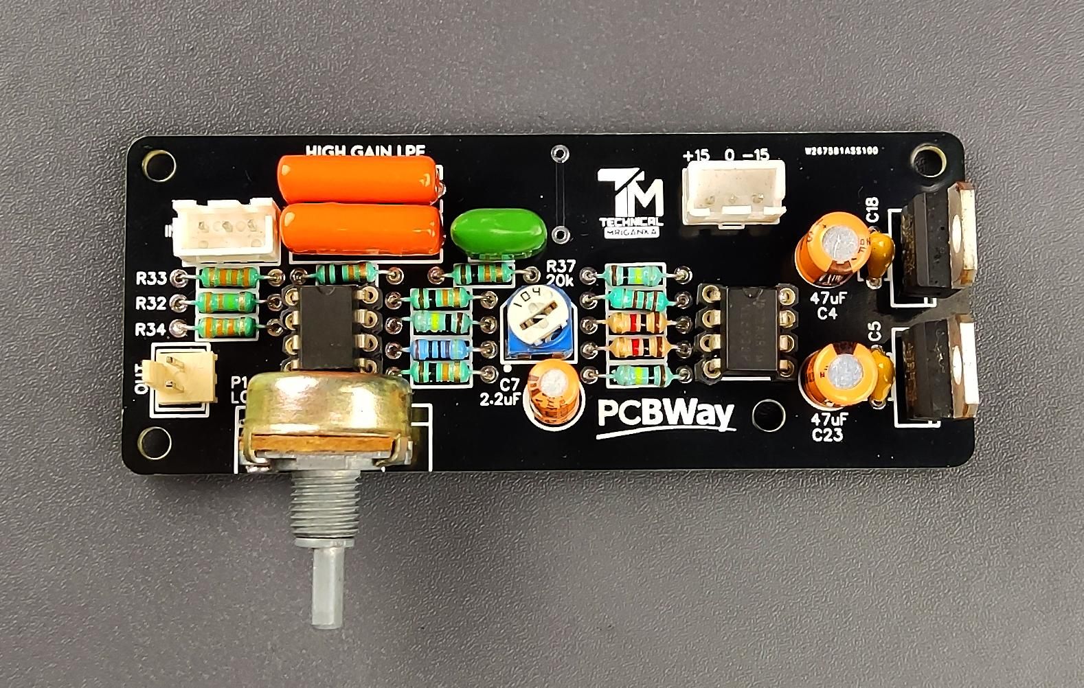 High Gain Low Pass Filter