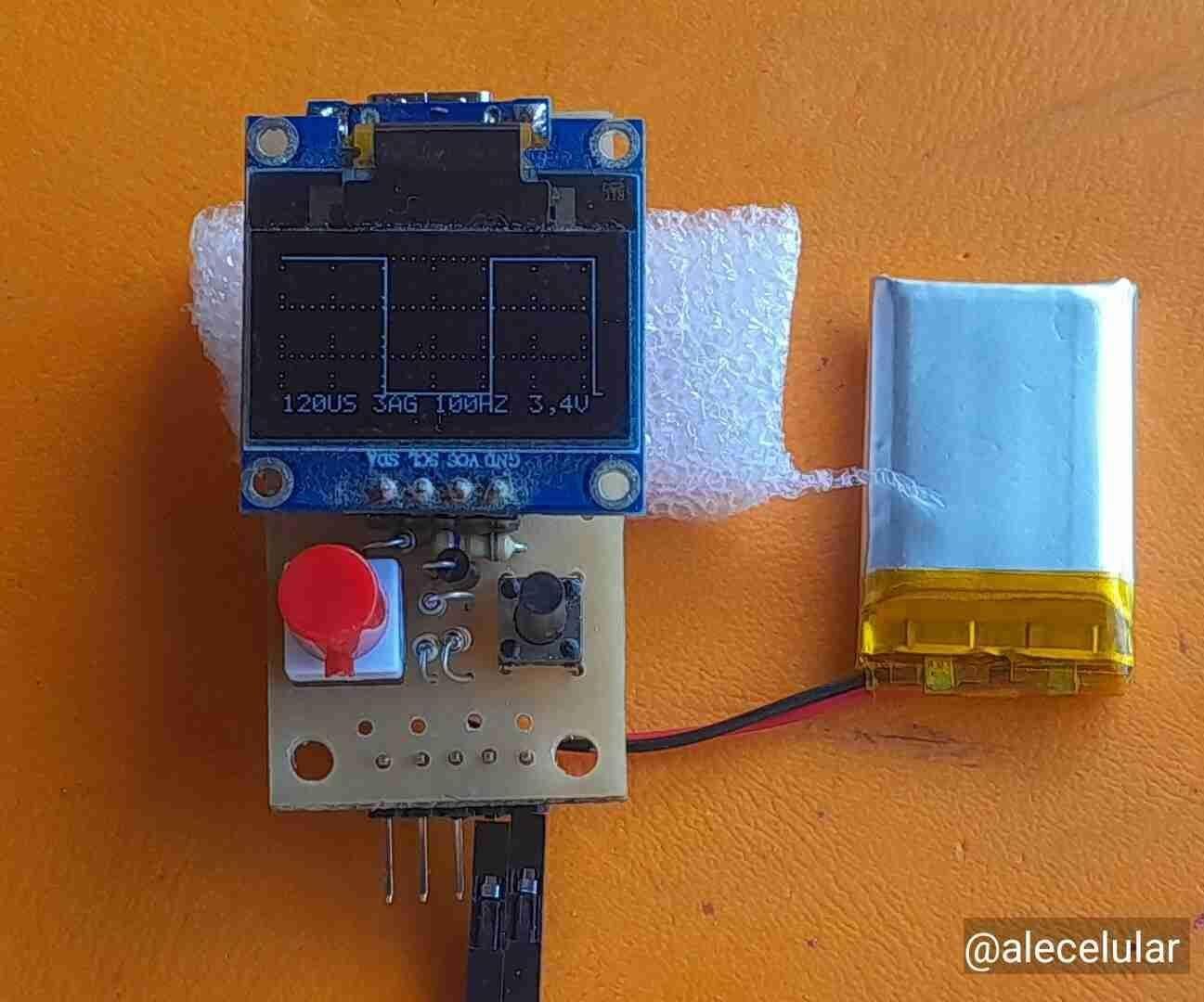 A Simple and Ultra Low-cost Oscilloscope Built With an ATtiny85 and an OLED Display.