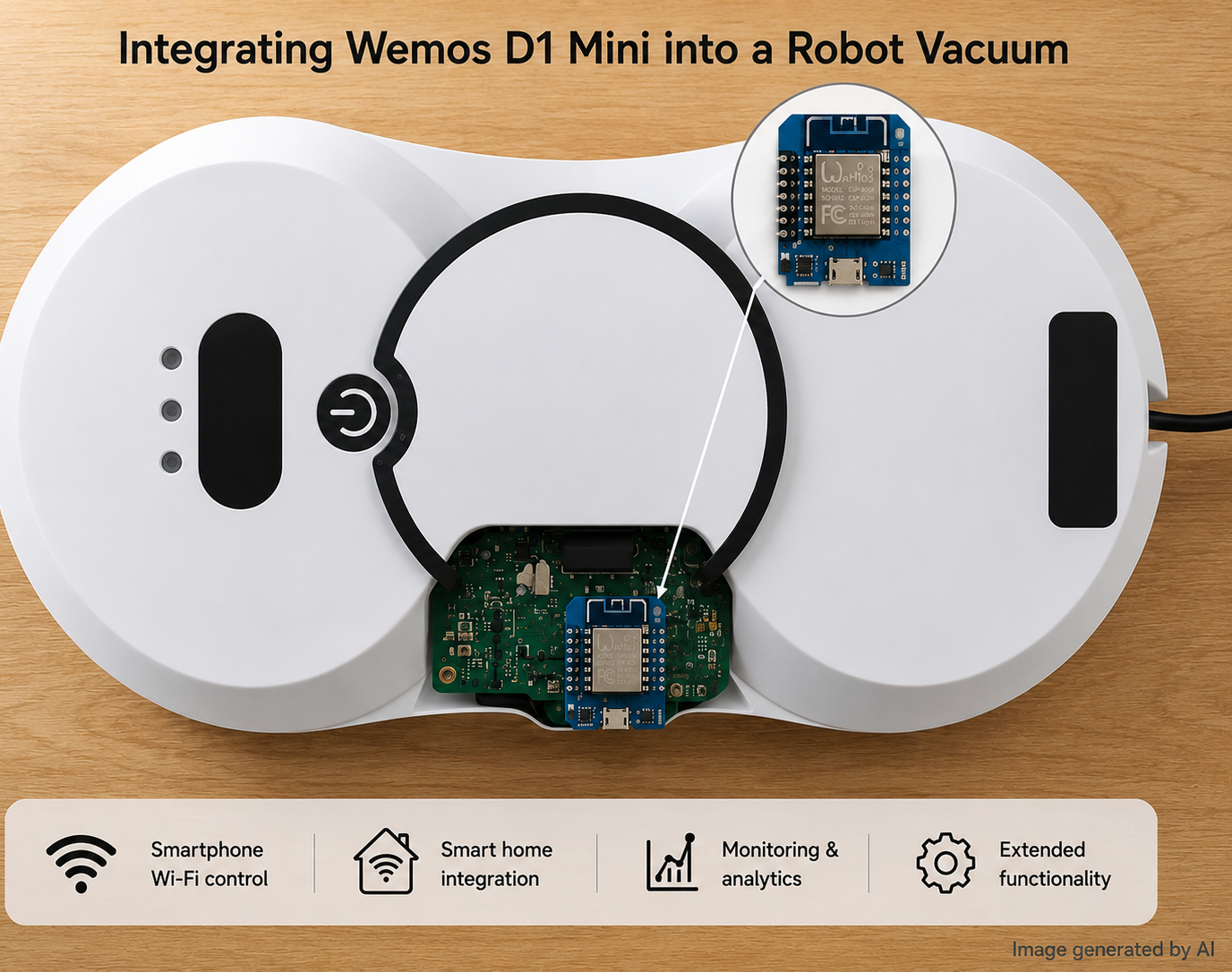 Upgrading a Window Cleaning Robot From IR Remote to Wi-Fi