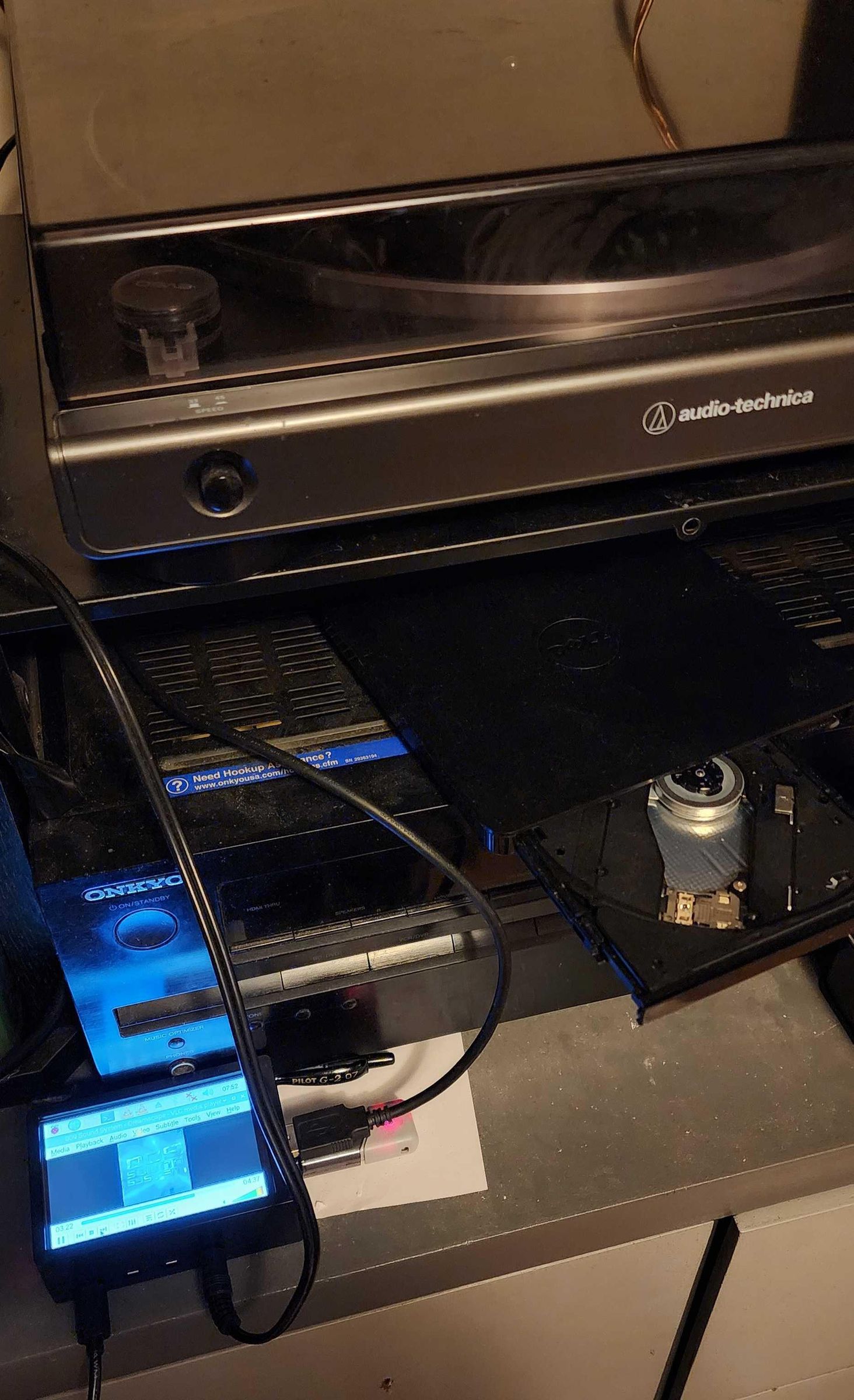 Raspberry PI Digital/Optical Music Player