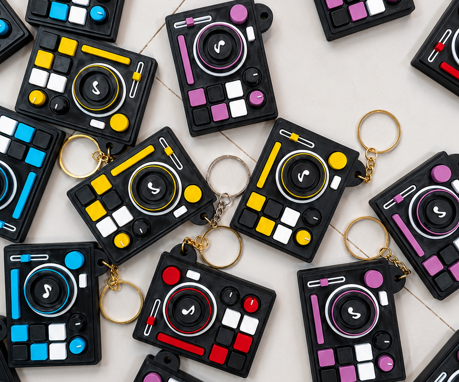 A 3D Printed Keychain + Fidget Combo for DJ Lovers