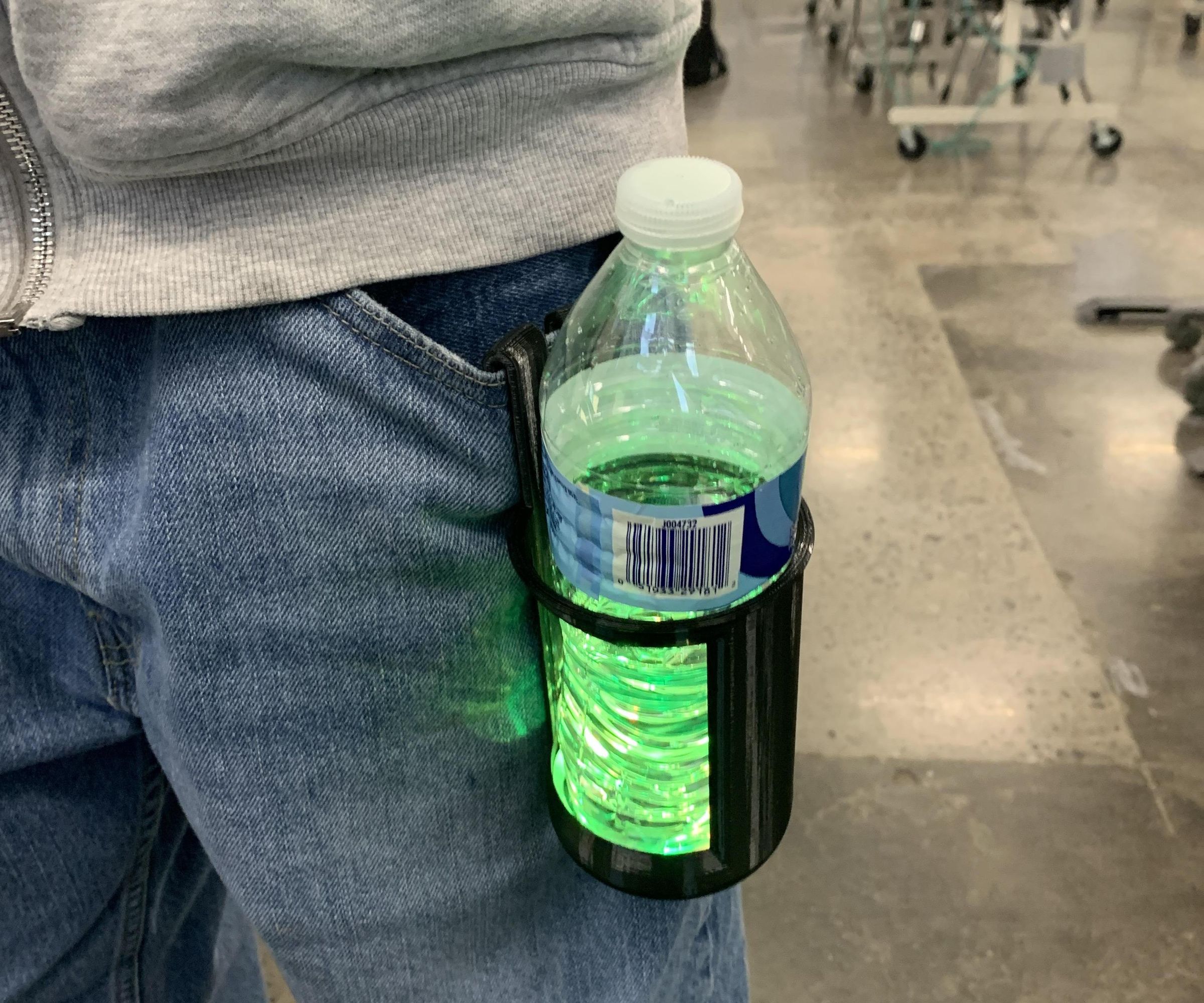Glow & Go: the Illuminated Wearable Cup Holder