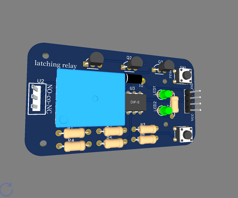 Latching Relay Module With Physical Button Input and Arduino Compatible Inputs