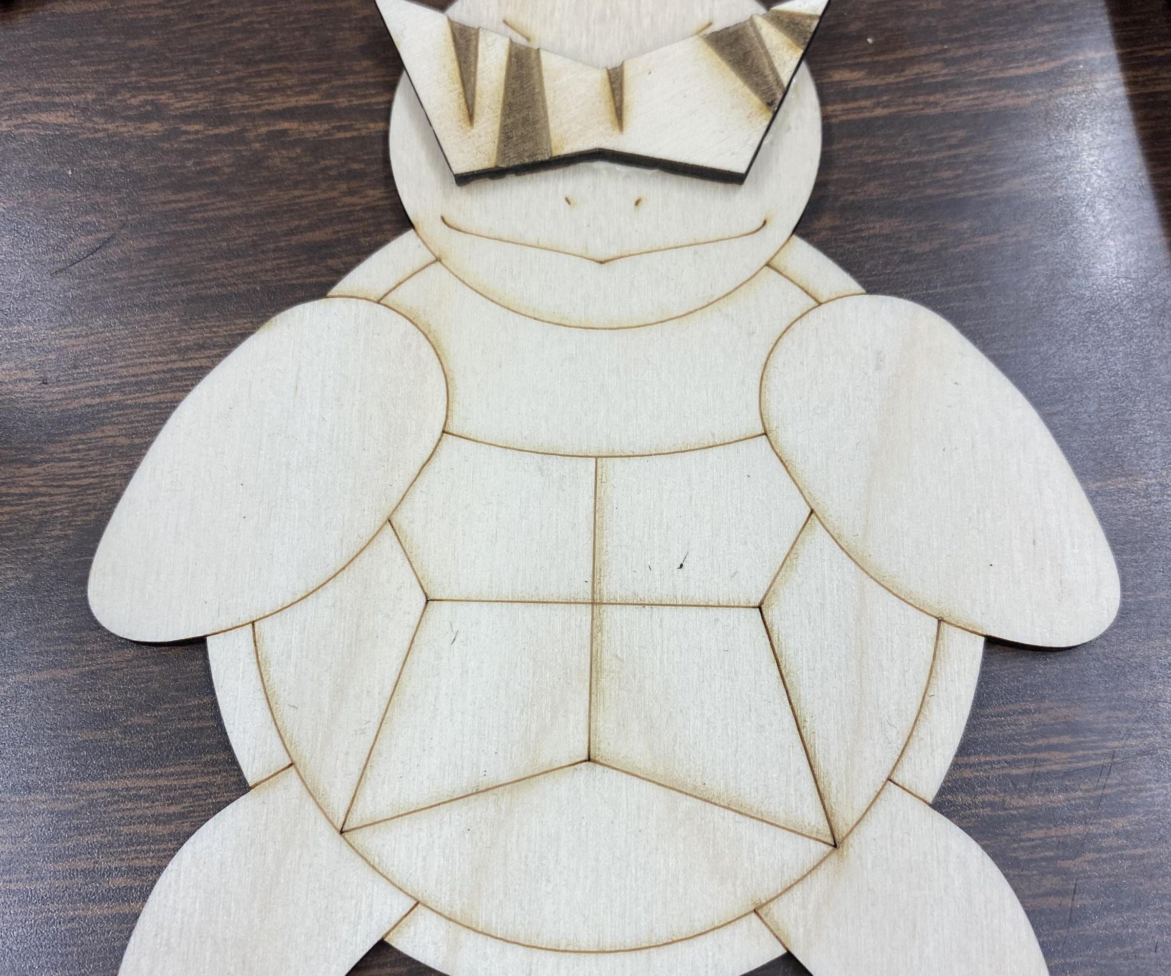 Squirtle Wood Art