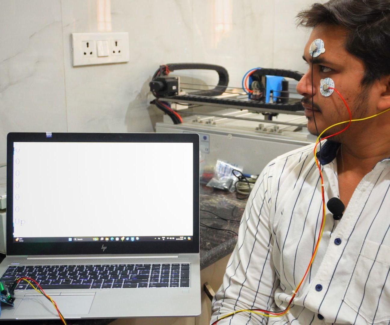 Detecting UP and DOWN Movements of Eyes Using EOG