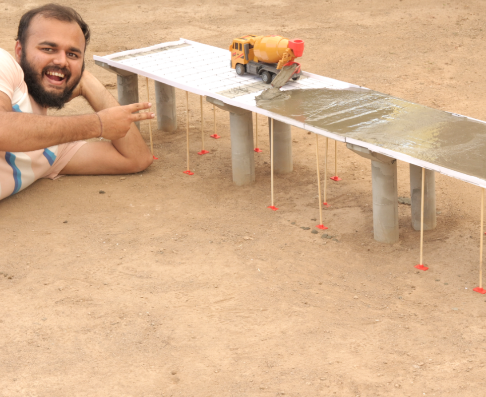 Real Mini Long Flyover Construction ( Part 1 )