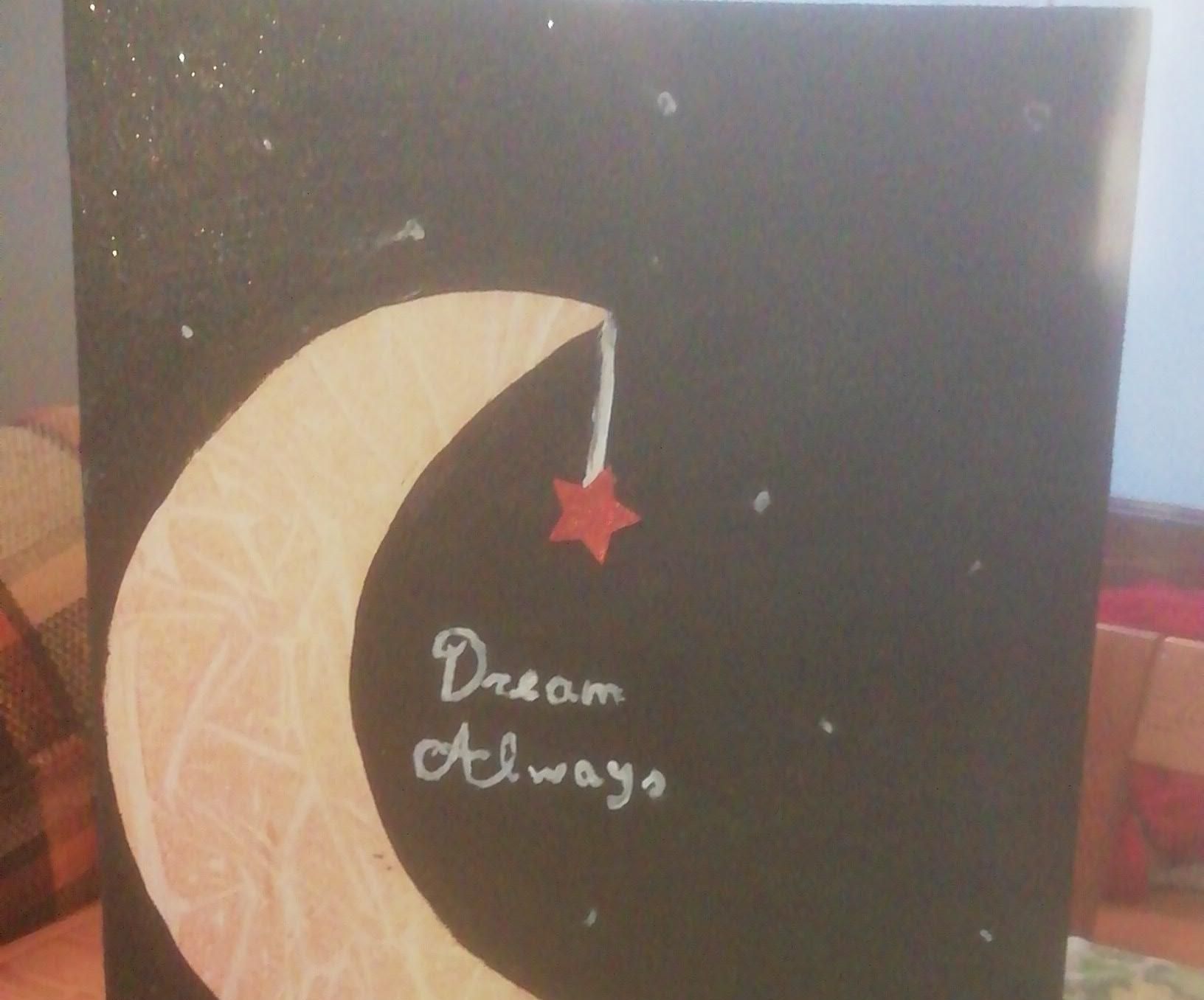 Dipinto Della Luna a Fantasia